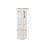 JELD-WEN 18 in. x 80 in. Colonist Primed Textured Molded Composite MDF Closet Bi-Fold Door 5527